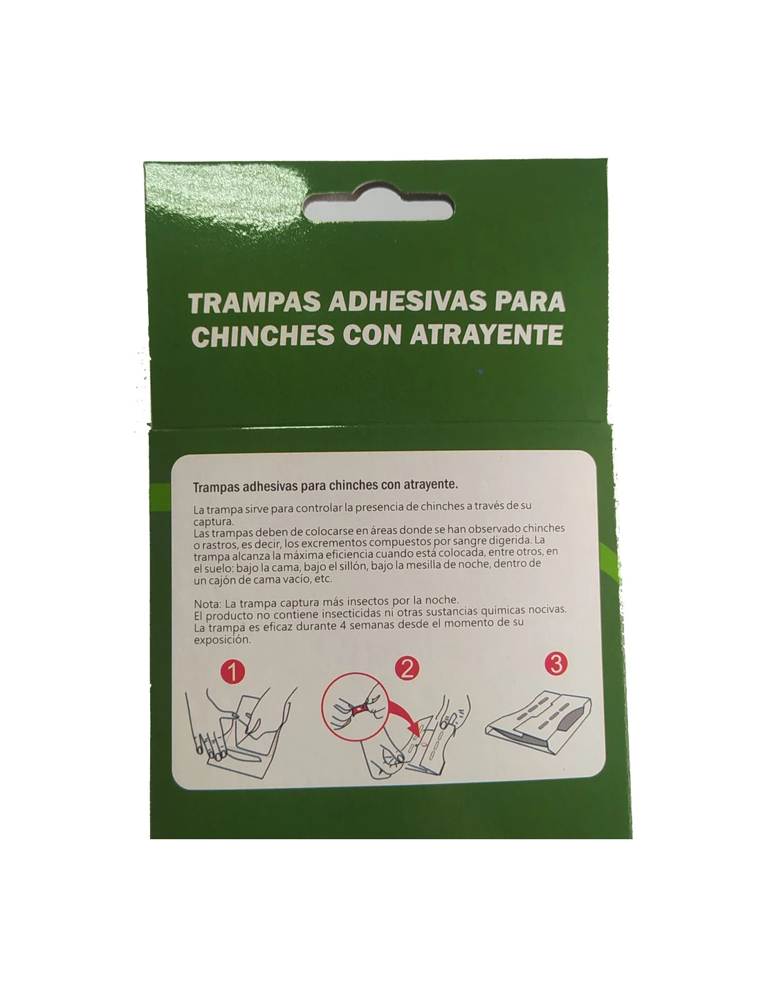 Trampa Adhesiva Chinches Con Atrayente 5uds 2 Trampa Adhesiva Chinches Con Atrayente 5uds - Imagen 2