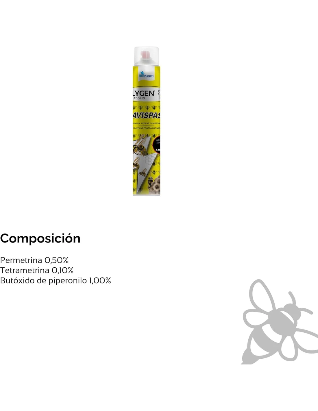Insecticida Avispas Aerosol Largo Alcance 750ml 3 Insecticida Avispas Aerosol Largo Alcance 750ml - Imagen 3