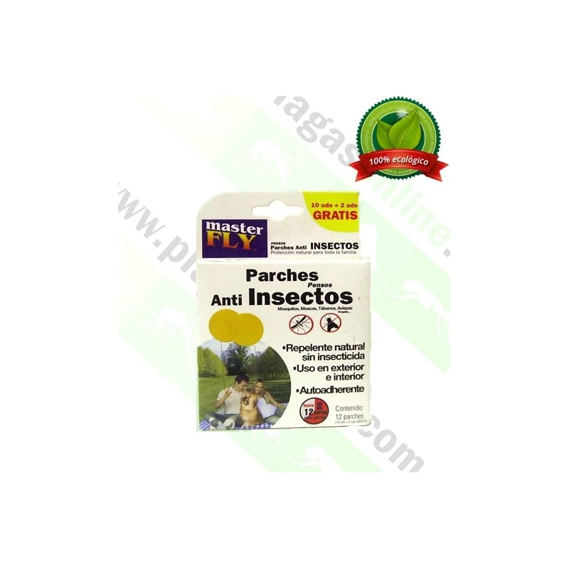 12 Parches Anti-insectos Masterfly 1 12 Parches Anti-insectos Masterfly