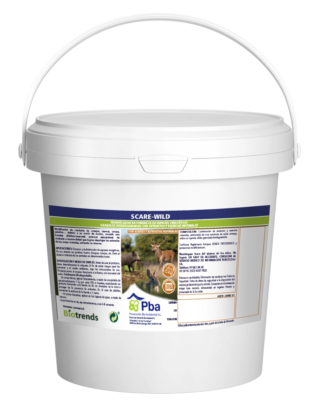 Repelente Para Conejos, Ciervos Y Jabalies Granulado 2.5KG PB 1 Repelente Para Conejos, Ciervos Y Jabalies Granulado 2.5KG PB