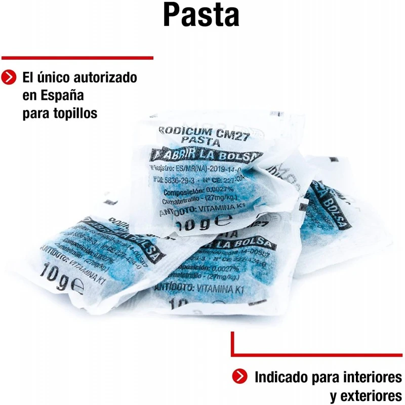 VENENO PARA TOPOS 720gr 2 VENENO PARA TOPOS 720gr - Imagen 2